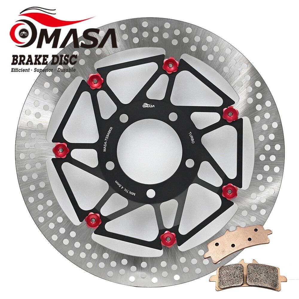 Floating Brake Rotor+Pads for TRIUMPH 1050cc SPEED TRIPLE R 2012-2013