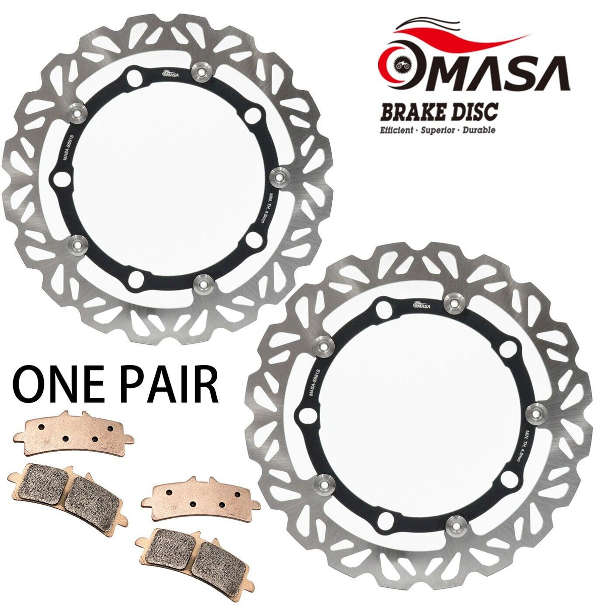 BrakeRotor+Pads for BMW HP2 SPORT 08-11